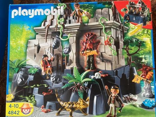 Temple du trésor avec gardiens - 4842, Kinderen en Baby's, Speelgoed | Playmobil, Zo goed als nieuw, Complete set, Ophalen