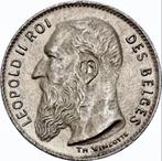 Belgium 50 Cents 1909 UNC, Zilver, Ophalen of Verzenden, Losse munt, Zilver