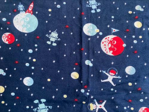 Donkerblauwe ruimtetricot - 40x70 cm, Hobby en Vrije tijd, Stoffen en Lappen, Nieuw, 30 tot 120 cm, 30 tot 200 cm, Blauw, Ophalen of Verzenden