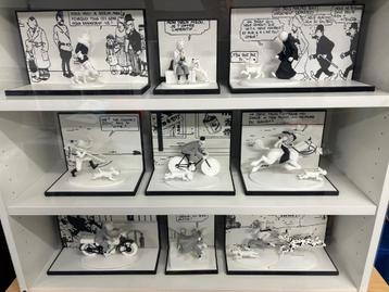 Tintin - Collection 9 figurines Noir & Blanc - Hors Série beschikbaar voor biedingen