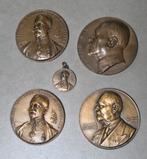 lot 5 medailles Adolphe Max burgemeester Brussel België, Postzegels en Munten, Ophalen of Verzenden