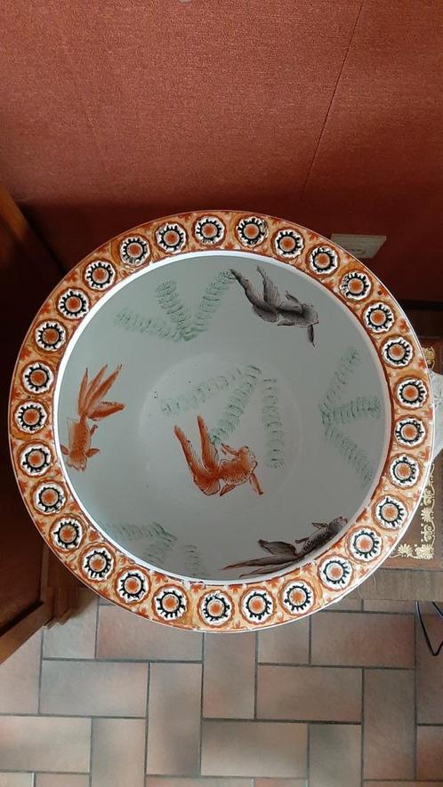 Cache pot chinois en porcelaine ( aquarium ?), Antiek en Kunst, Antiek | Porselein, Ophalen