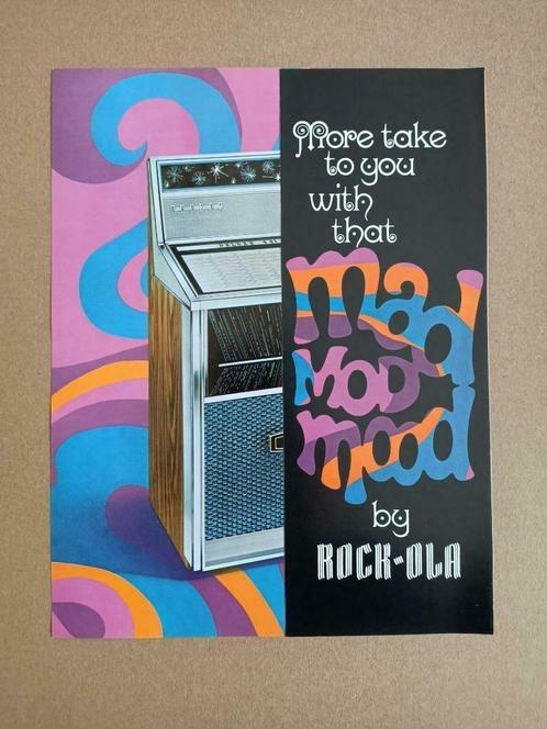 Flyer/ Folder: Rock-ola 441 Deluxe (1967) jukebox, Verzamelen, Automaten | Jukeboxen, Verzenden