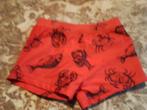Zwembroek kindje 2 a 4 jaar, oranjerood met zwarte zeedieren, Kinderen en Baby's, Kinderkleding | Kinder-zwemkleding, Ophalen