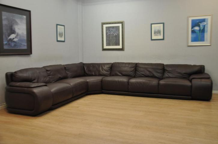 Très beau Grand salon CUIR 300x380cm moderne, Huis en Inrichting, Zetels | Zetels, Gebruikt, Leer, Ophalen