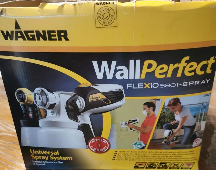 Electrische verfspuit Wagner, type wallperfect flexio 580, Doe-het-zelf en Bouw, Schildersmaterialen, Ophalen