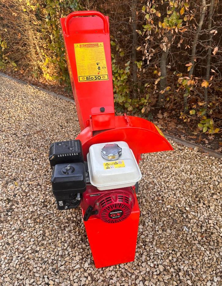 Professionele Honda / Caravaggi Hout hakselaar, nieuwstaat !, Tuin en Terras, Hakselaars, Zo goed als nieuw, Benzine, Ophalen of Verzenden
