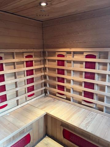 Infrarood sauna 4-persoons gebruikt maar goed werkend met wa, Enlèvement, Utilisé, Infrarouge, Sauna complet