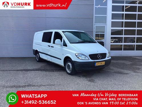 Mercedes-Benz Vito 109 CDI DC Dubbel Cabine L3/ Rijdt goed/, Autos, Camionnettes & Utilitaires, Entreprise, ABS, Air conditionné