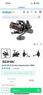 2x sonik SK-47 molens 50€ voor de 2, Watersport en Boten, Hengelsport | Karpervissen, Ophalen of Verzenden, Zo goed als nieuw