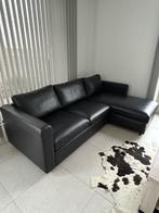 Hoeksalon leder, Huis en Inrichting, Zetels | Complete zithoeken, Ophalen, Zo goed als nieuw, Leer, Modern