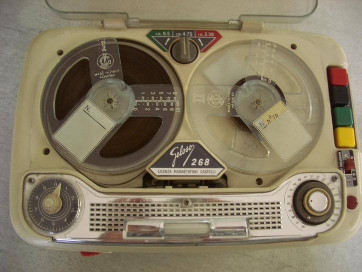 magnétophone GELOSO haute-fidélité des années 60, Audio, Tv en Foto, Bandrecorder, Bandrecorder, Met banden, Ophalen