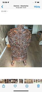Birmaanse bidstoel antiek € 690€, komende van 750euro, Antiquités & Art, Enlèvement