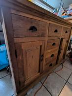 Teak houten dressoir, Teck, 25 à 50 cm, Avec tablette(s), 100 à 150 cm