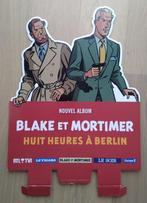 BD Blake et Mortimer 8 heures PLV Bocquet 69 cm sur 50,5, Bocquet Aubin, Une BD, Utilisé, Enlèvement ou Envoi