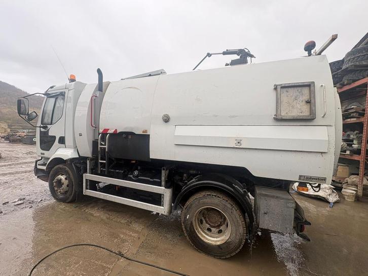 Camion Brosse Renault 44ACA6 DE 2004, Autos, Camions, Entreprise, Renault, Diesel, Euro 3, 2 portes, Blanc, Noir, Tissu, TVA déductible