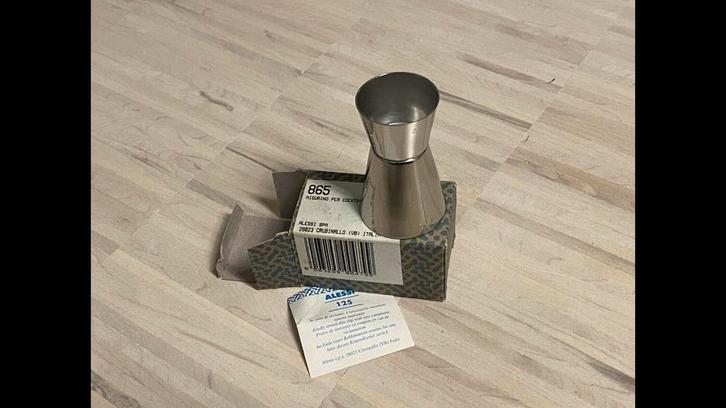 Alessi cocktail maatbeker jigger, Huis en Inrichting, Keuken | Keukenbenodigdheden, Nieuw, Ophalen