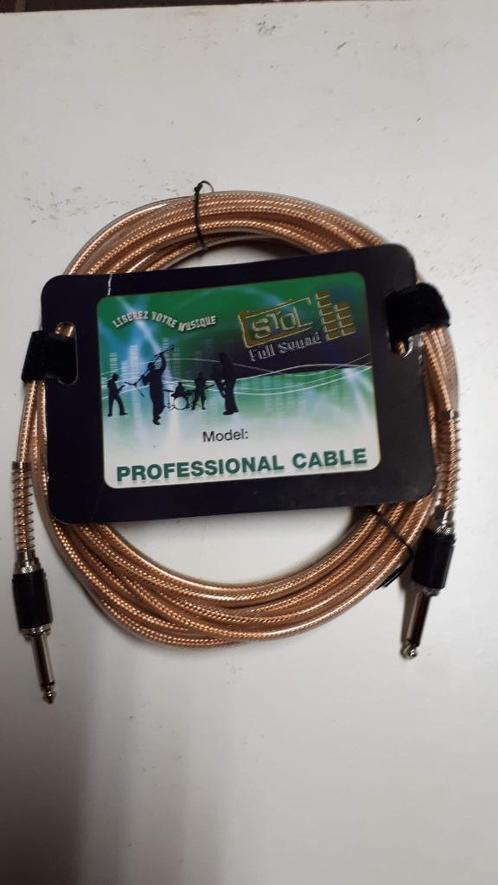 2 CABLES SONORISATION NEUF, Audio, Tv en Foto, Audiokabels en Televisiekabels, Nieuw, Overige kabels, 5 tot 10 meter, Ophalen of Verzenden