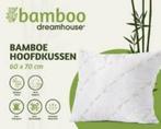 2x hoofdkussen bamboo 60x70cm anti allergie, Wit, Ophalen of Verzenden, Kussen, Nieuw