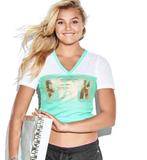 Groen tshirt van Pink (Victoria's secret) - Maat small, Kleding | Dames, Groen, Ophalen of Verzenden