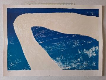 Litho in kleur van Philippe Garouste abstracte compositie beschikbaar voor biedingen