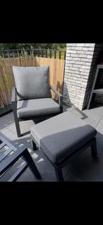 2x teunstoelen + 2x poef (exterio, vinci set), Tuin en Terras, Ophalen, Zo goed als nieuw