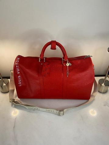 Louis Vuitton keepall rood, Ophalen of Verzenden, Nieuw, Rood