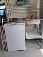 Mini cuisine + réfrigérateur / Ikéa, Comme neuf, 100 à 150 cm, 75 cm ou plus, 100 à 150 cm