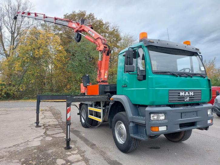 MAN LS 14.280 4x4 ALLRAD – BB – MKG HLK 201 A-6, Auto's, Vrachtwagens, Bedrijf, Te koop, 4x4, Cruise Control, Radio, Trekhaak