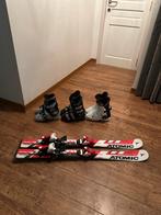 Atomic ski’s kind 100 cm met 3 paar skischoenen samen €70,-, Sport en Fitness, Ophalen, Ski, Atomic
