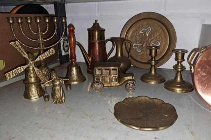 Koper, oude gebruiksvoorwerpen en decoratie, Antiek en Kunst, Curiosa en Brocante, Ophalen of Verzenden