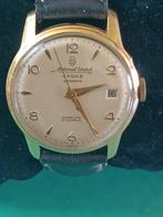 Lycke Swiss Made National Watch Vintage herenhorloge, Overige merken, Staal, Polshorloge, Ophalen of Verzenden