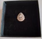 Verzilverde ring met verschillende zirkonia, maat 60, NIEUW, 18 tot 19, Wit, Nieuw, Ophalen of Verzenden