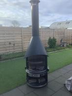 Terrashaard met schoorsteen, ook te gebruiken als barbecue., Ophalen, Gebruikt