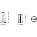 Wesco | Poubelle Kickmaster en sable mat, Neuf, À pédale, -, -