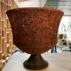 Pot de fleur en écorce de bouleau rouge vintage, Jardin & Terrasse, Terracotta, Utilisé, Moins de 25 cm, Moins de 40 cm