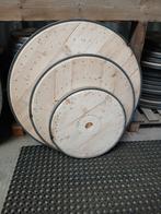 plateaux table touret bobine haspel rond, Neuf, Pin, Rond, Dessus de la table