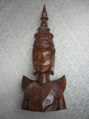 Thai Boeddha houten beeld beschikbaar voor biedingen