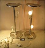 2 Speciale Retro Metalen Tafellampen met dimmer - 50cm, Ophalen of Verzenden, Huis en Inrichting