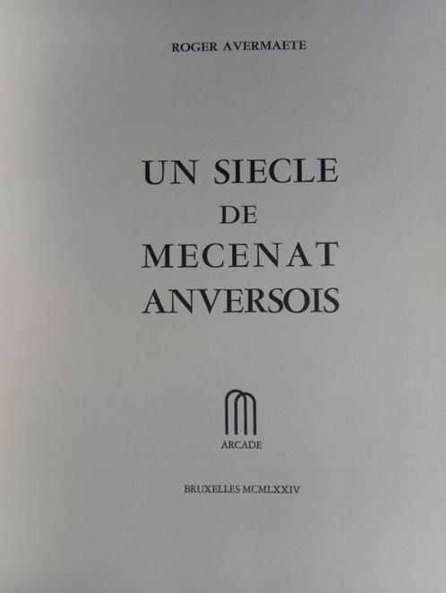 ⛪ Un siecle de mecenat Anversois 1973 - Roger Avermaete, Boeken, Kunst en Cultuur | Beeldend, Gelezen, Overige onderwerpen, Verzenden