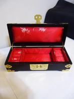 Coffret Bijoux Chinoise Palissandre Jade Or plaqué✨👀💎🎁, Antiquités & Art, Enlèvement ou Envoi