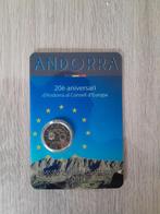 2 Euro Andorra 20 Jarig Lidmaatschap Raad van Europa 2014, Ophalen of Verzenden, Overige landen, 2 euro, Losse munt