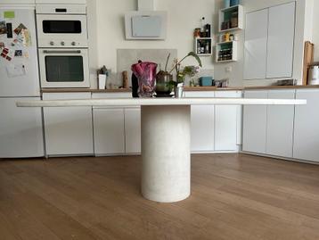 Table à manger oval Mortex 220x100, Enlèvement, Utilisé, Ovale
