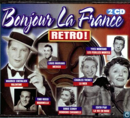 2-CD-BOX * Bonjour La France Retro!, CD & DVD, CD | Pop, Enlèvement ou Envoi