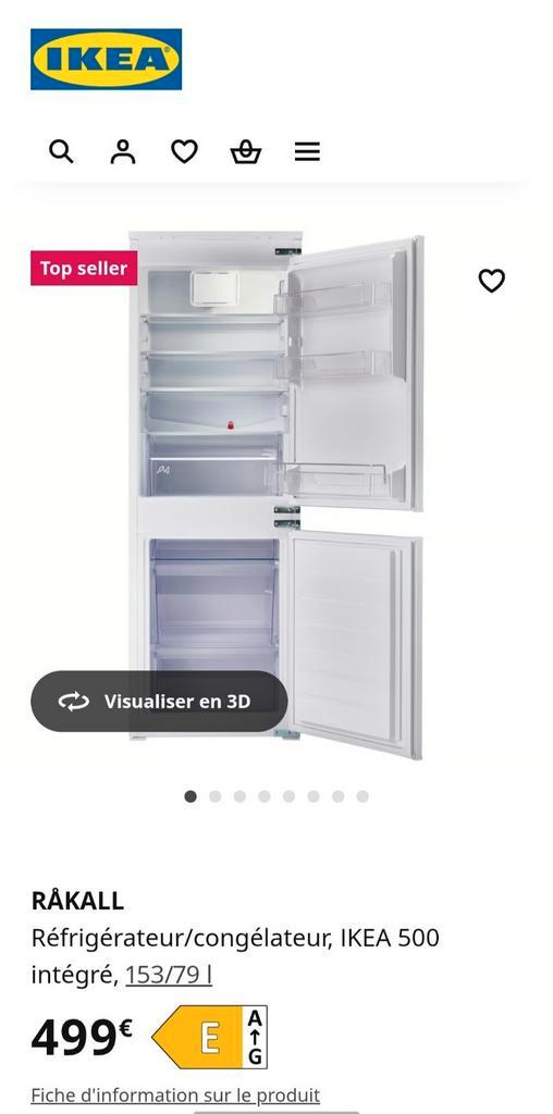 Frigo Ikea Rakall neuf jamais utilisé!, Elektronische apparatuur, Koelkasten en IJskasten