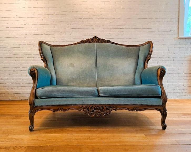 Louis XV tweezit, Antiek en Kunst, Antiek | Meubels | Stoelen en Sofa's, Ophalen