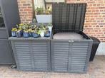 Dubbele opbergbox tuin, Tuin en Terras, Bergingen en Tuinkasten, Ophalen, Gebruikt, Kunststof, Overige typen