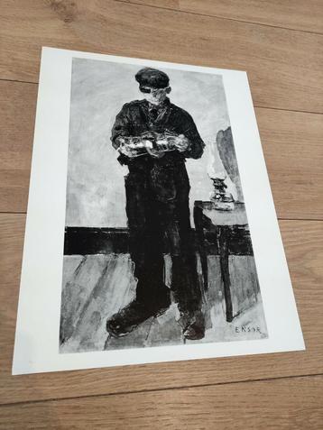 James Ensor - grote fototypie 30x40cm