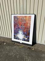 Affiche Thorgal dans cadre 78 x 65 cm, Verzamelen, Ophalen, Gebruikt, Met lijst, Rechthoekig Liggend