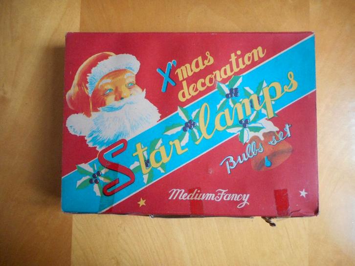 Zeldzame retro glazen lichtslinger met originele doos, Verzamelen, Retro, Huis en Inrichting, Ophalen of Verzenden